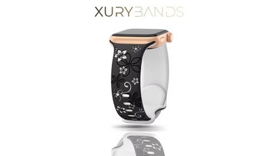 Apple Watch Luxus Silikon Blumen Armband Flora Dream Ver. Farben Alle Größen 