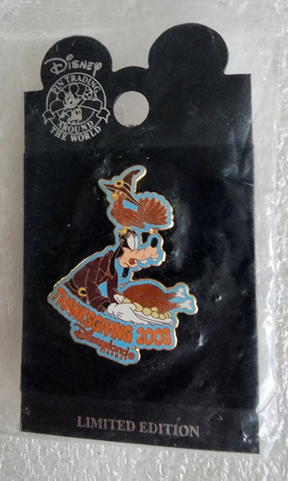 DISNEY ✨ GOOFY 🦃 ACCIÓN DE GRACIAS 2003 🦃 PRENDEDOR SELLADO SORPRESA LE 500 ~ ¡ENVÍO GRATUITO! Foto 3 de 4