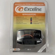 Exceline Voltage And Electronic Surge Protector Monitor Refrigerator/Freezer New
