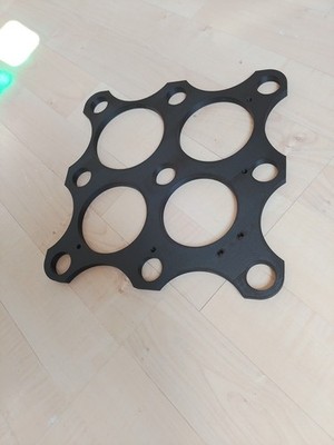 Frässchablone | DIY MFT | 20mm | 96mm  Lochraster  | 3x3