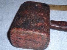 VINTAGE ANTIQUE ORIGINAL 12.5 WOOD BLACKSMITH...