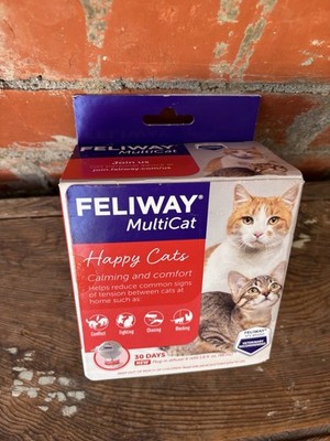 Feliway MultiCat Happy Cats Calming & Comfort  30 Day Starter Kit Brand New