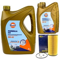 MotoröL Set Gulf Formula GX 5W-40 7 Liter + ÖLfilter FüR BMW 5Er 3Er Touring