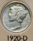 1920 D Denver Mercury Dimes Silver 10C .10