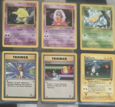 6 Vintage Pokemon Karten 2 Edition