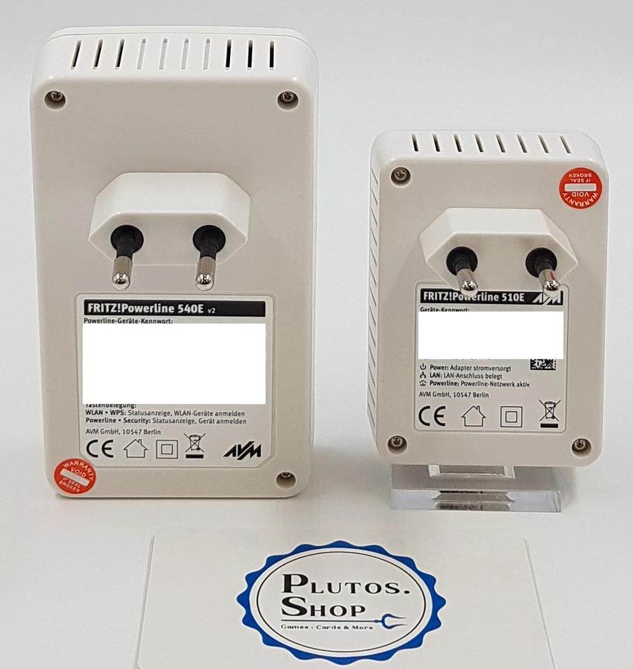 AVM FRITZ Powerline 510e 540e Set Steckdosen Netzwerk LAN Adapter WLAN 2,4GHz - Bild 3 von 4