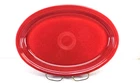 EXTRA large OVAL SERVING turkey PLATTER scarlet red FIESTA 19 1/4" LARGE