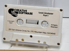 1981 Atari 400/800 Creative Software Cassette Loan Analyzer Part I / II
