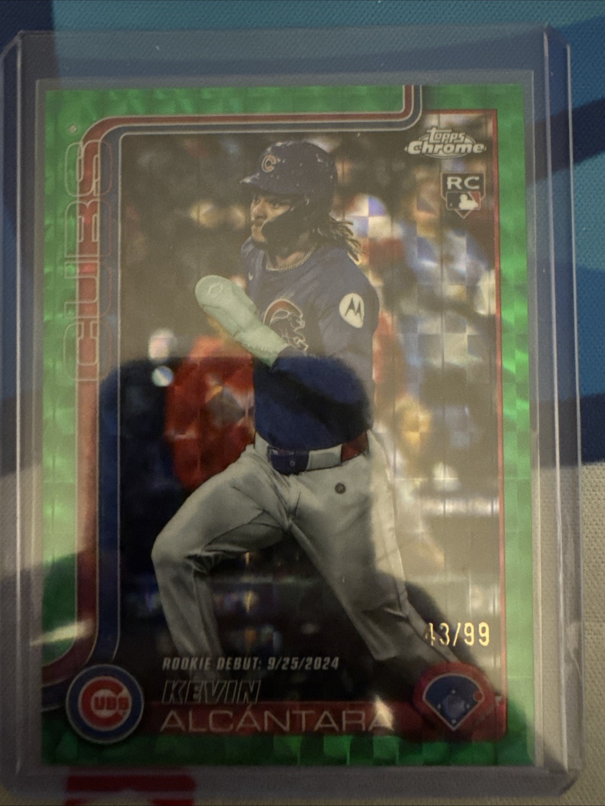 2025 Topps Chrome Update - Kevin Alcantara USC25 Green Geometric /99 (RC)