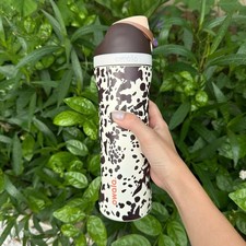 NEW Owala "Cowgirl Core" 24 oz Free Sip Special Edition Animal Print Cow Black