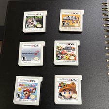 Nintendo 3DS Mario Games Super Smash Bros Mariokart 7 Luigi Carts Only Work