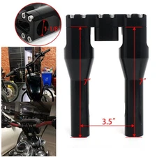 Billet 7" 8" Handlebar Risers For Harley 1 1/8" Bar Sportster 883 1200 XL  Dyna