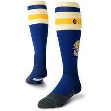 Rarestance Seattle Mariners Alternate Logo Diamond Pro Socks Mens Medium Nwt