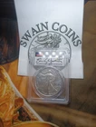 2025 (P) American SILVER EAGLE PCGS MS70 EAGLE PRIVY  FDOI DAMSTRA SIGNED E153