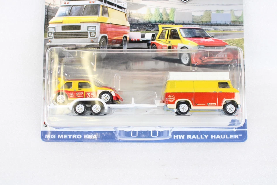 ❤️ Hot Wheels 2022 Premium Team Transport MG Metro 6R4 con Rally Hauler #47 Foto 3 de 4