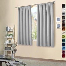 Verdunklungsgardinen 2 Stück Kräuselband Vorhänge Thermo Verdunkelung Typ139