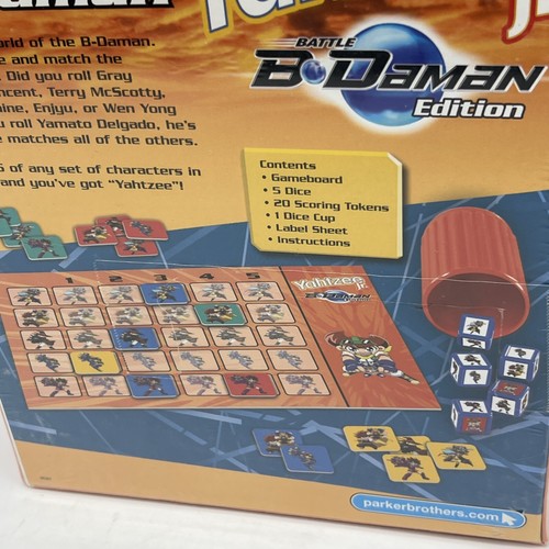 Yahtzee Jr Game Battle B-Daman Edition 2005 Hasbro Parker Brothers - Picture 3 of 4
