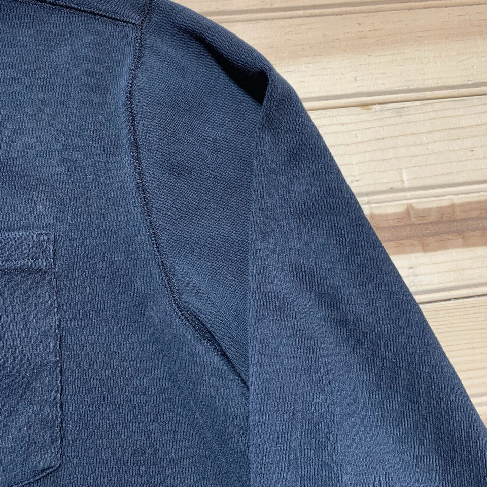 Camisa Carhartt Cuarto Botón Manga Larga Calce Relajado - Talla XL Negra Foto 4 de 4