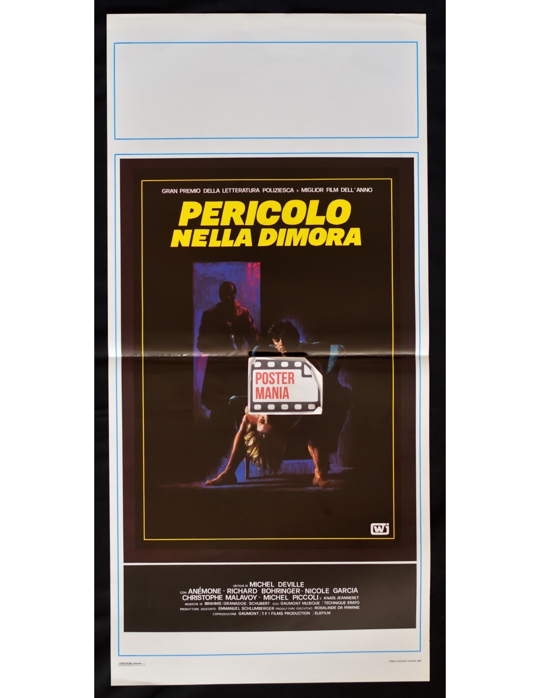 Cartel PELIGRO EN LA MORADA Deville Pequeños Anémona Malavoy B274