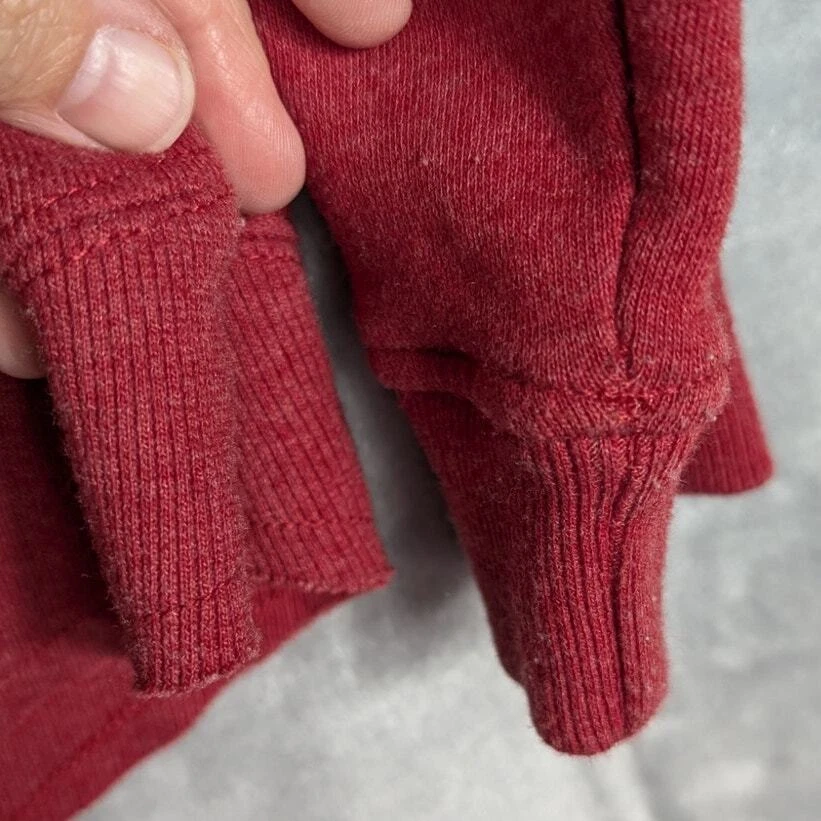 VETEMENTS Razorbacks Felpa con Cappuccio Donna Media Felpa Pullover Arkansas Hogs Rosso Sport