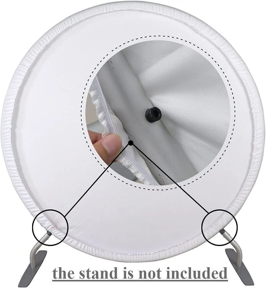 Cubierta de fondo redonda de princesas amigos niñas fiesta de cumpleaños decoración de fondo Foto 3 de 4