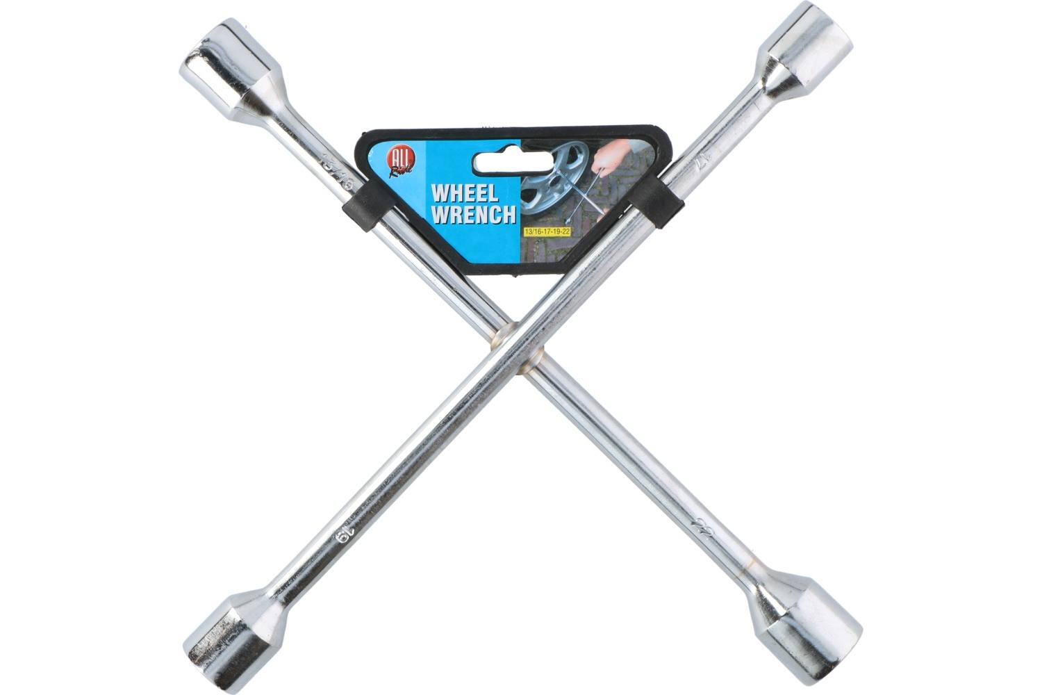 4 Way Universal Wheel Nut Brace 17mm 19mm 21mm 23mm Car Van Wrench