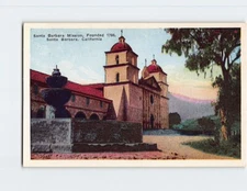 Postcard Santa Barbara Mission Founded 1786 Santa Barbara California USA