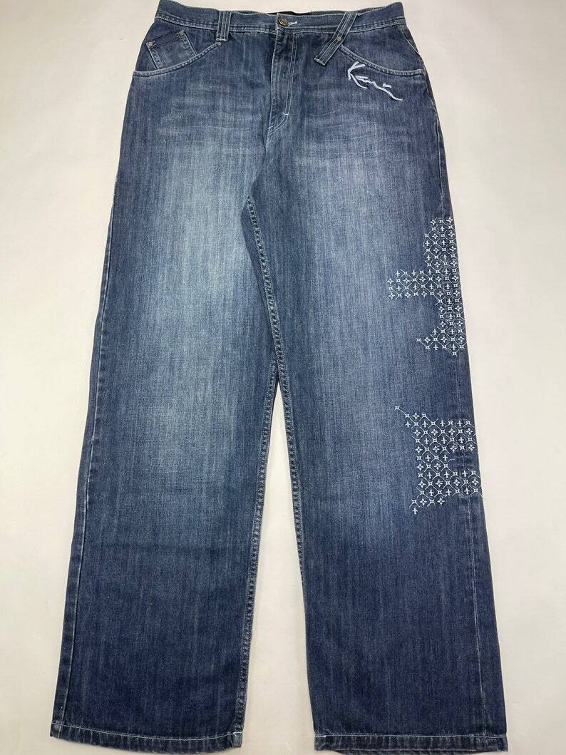 KARL KANI jeans, blue, vintage Kani baggy loose 90s hip hop 1990s