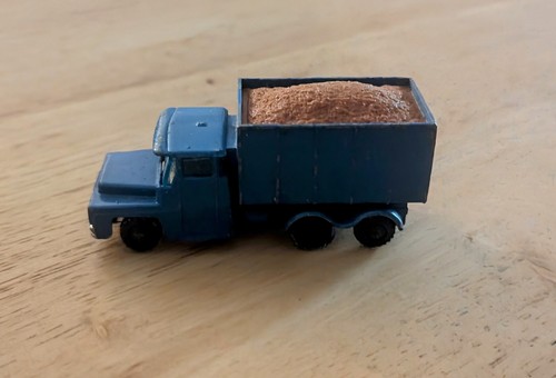 Vintage 1960s Husky Red Guy Warrior Coal Dump Truck Made In Great Britian Toy