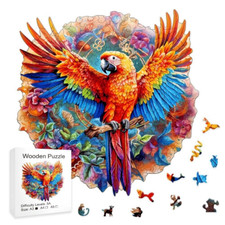 Colorful Parrot Wooden Jigsaw Puzzle