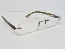 Silhouette Eyeglasses 7608 40 6052 Khaki Green Rimless Frame Austria .. 17 135