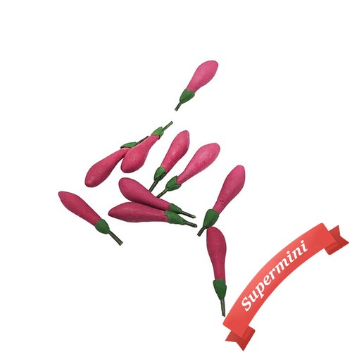 Lot 1/12 Food Market Dollhouse Miniature Clay Vegetable fruit Basket