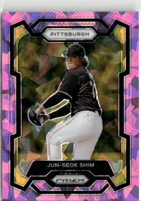 2024 Panini Prizm Pink Ice Jun-Seok Shim Pittsburgh Pirates #290