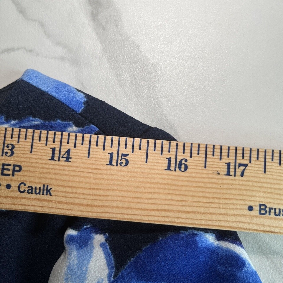 Tahari Dress Size 6 Navy Blue Floral Wedding Party Knee Length Pencil