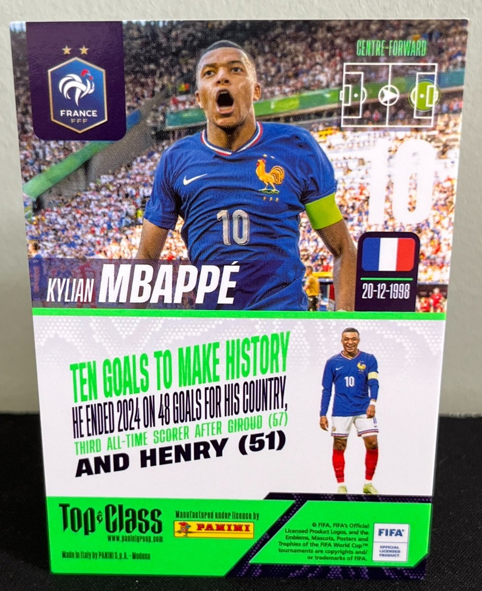 サッカー　レアル加入 ルーキー　エムバペ　ムバッペ　mbappe panini 23-24 PANINI KYLIAN MBAPPE エムバペ パラレルカード - メルカリ