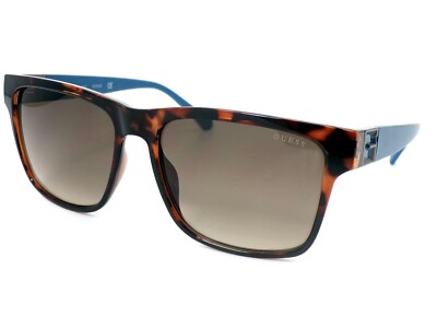 Guess Sunglasses Brown Tortoise Matt Blue with brown Gradient Lenses  GU00004 52F