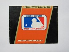 Major League Baseball manual - no game .... NES Nintendo