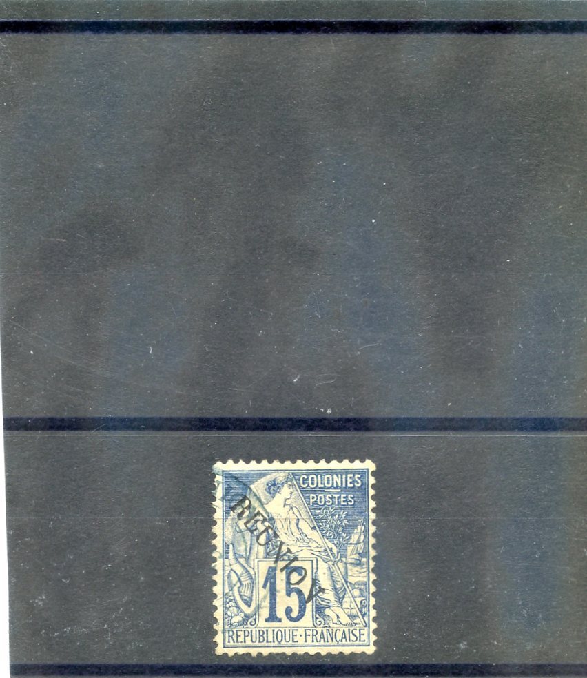 Re・union REUNION Sc 22(YT 22)F-VF USED 1891 15c BLUE $16 | eBay