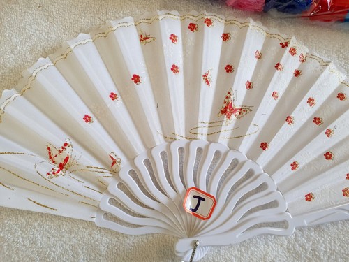 Joblot of 36 pcs Flower Design Spanish Folding Hand Fan NEW Wholesale Lot J - Picture 5 of 9