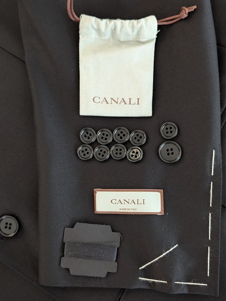 Costume Canali Siena Laine Gris Clair – Taille 50 R (60 EU), Neuf Sans étiquettes, 2 Pièces