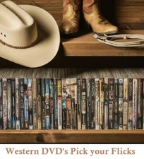 Western Movies DVD Collection Pick from List Cowboys & Outlaws Choose or Bundle