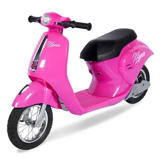 kids Euroヴィンテージ Kids 24V Retro Euro-Style Battery-Powered Electric Scooter