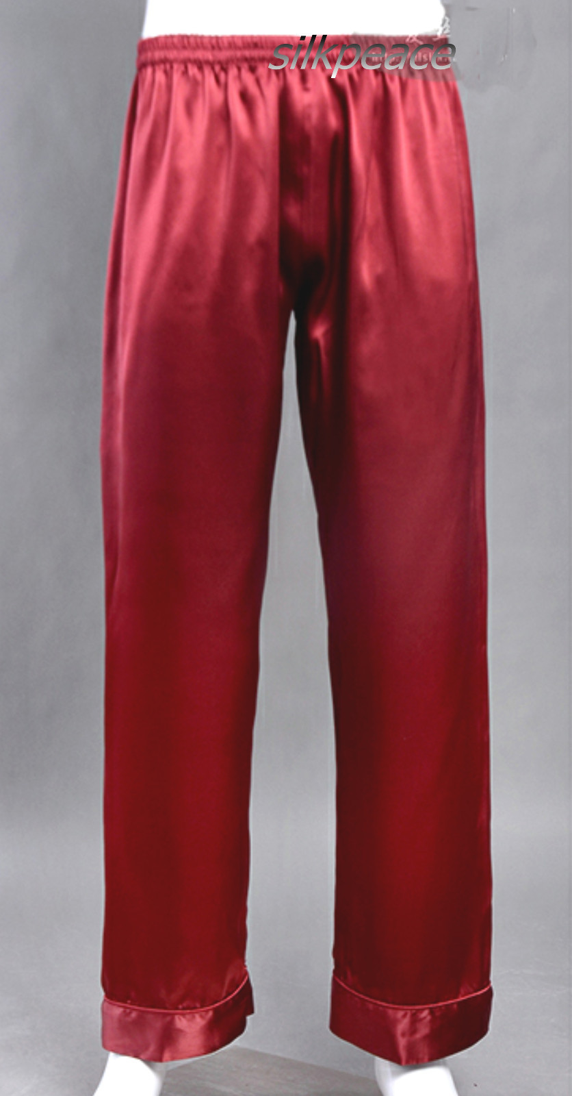 SILKPEACE 2nd+ Ship FREE Mens Satin Lounge Pants Silk Pajama Sleepwear