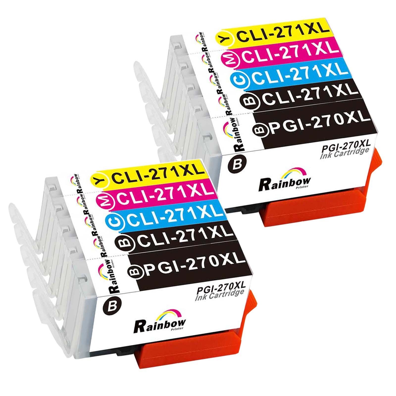 5 Cartucce D'Inchiostro PGI-270 XL CLI-271 XL Per Canon PIXMA - No Grigio - Hi-smartink