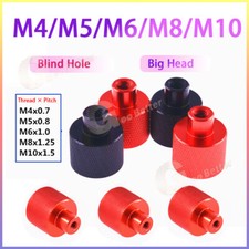 Thread Knurled Nuts Big Head Blind Hole Thumb Knobs Nut Aluminum M4/5/6/8/10