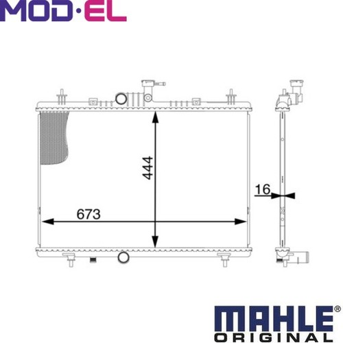 RADIATEUR REFROIDISSEMENT MOTEUR CR 1606 000S POUR RENAULT KOLEOSI 2TR700/703/702 2.5L