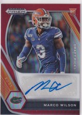2021 PANINI PRIZM DRAFT MARCO WILSON RED PRIZM RC ROOKIE AUTOGRAPH AUTO /199