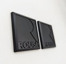 Ford Mustang Roush Metal 2. Square R Fender 7x7 Cm Badge Emblem Us Seller