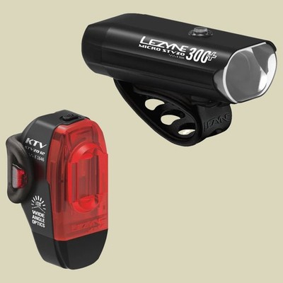 Lezyne Beleuchtungsset Micro Drive 300+ / KTV Drive StVZO Fahrrad Beleuchtungsse