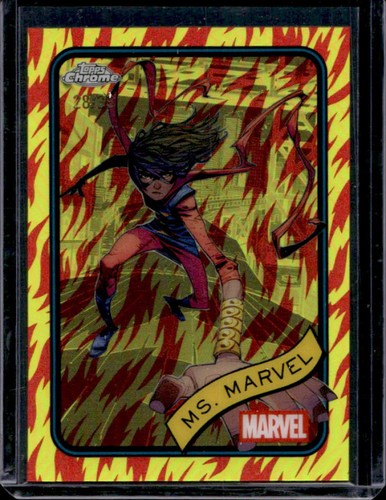 2025 Topps Chrome Marvel Ms. Human Torch Refractor #/39